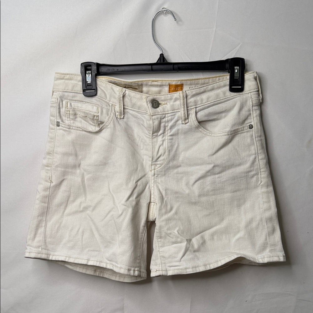 Anthropologie Pilcro and the letterpress denim comfotrobale jean shorts sz 27